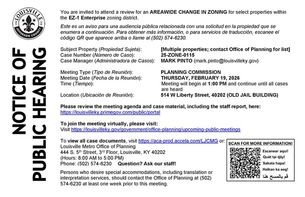 Public Hearings, Meetings, & Applications - 1