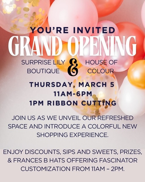 Surprise Lily and House of Colour Ribbon Cutting 03.05.26