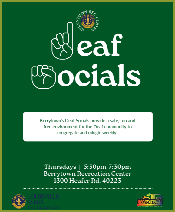 Deaf Socials Program at Berrytown Recreation Center
