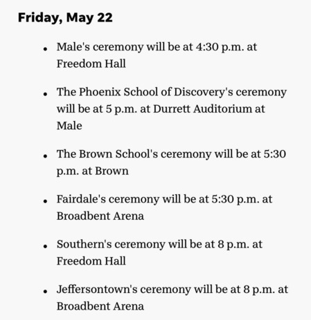 JCPS Graduation Calendar 1