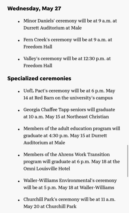 JCPS Graduation Calendar 4