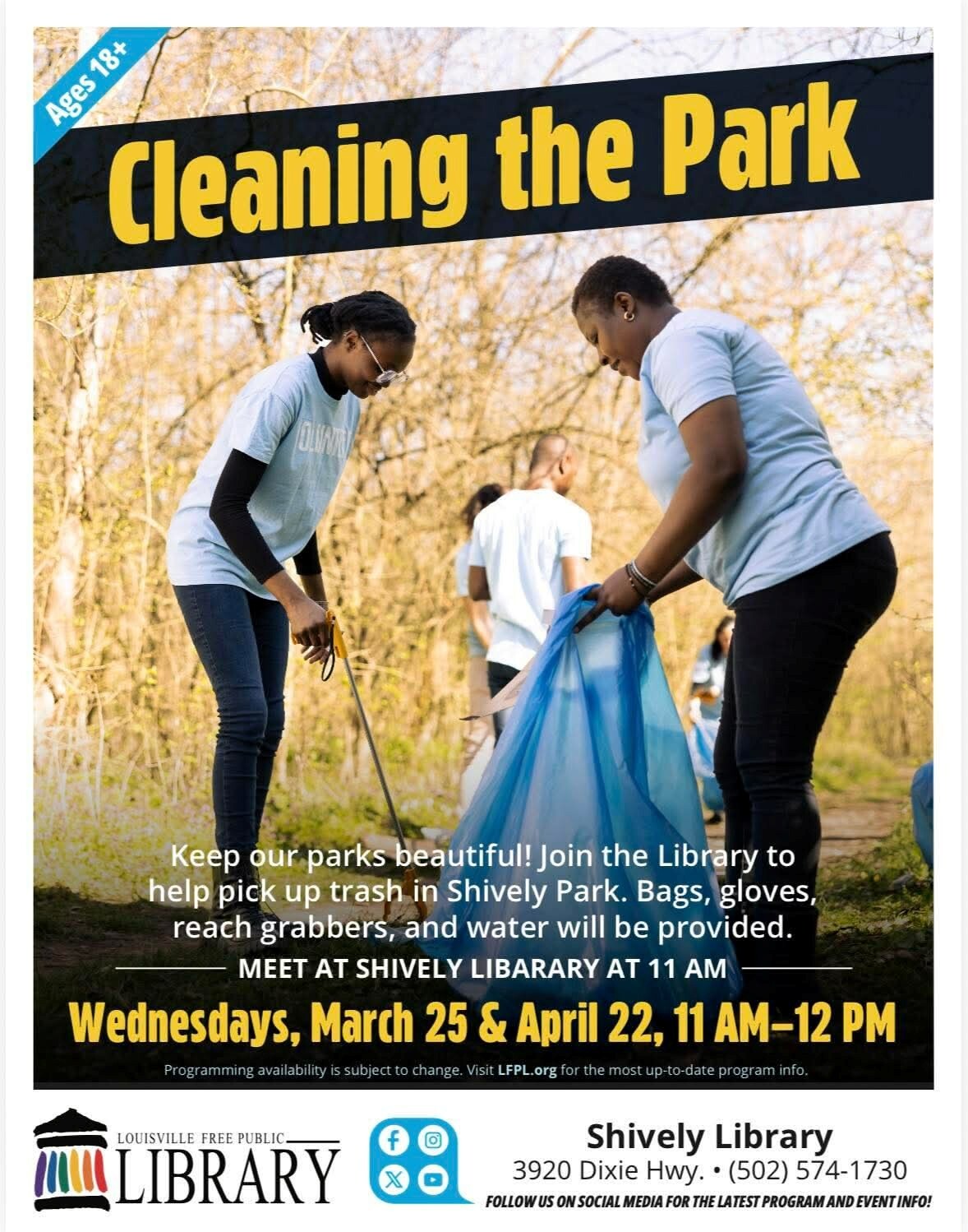 cleaning the park