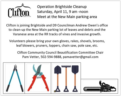 Operation Brightside Cleanup – Volunteers Needed!