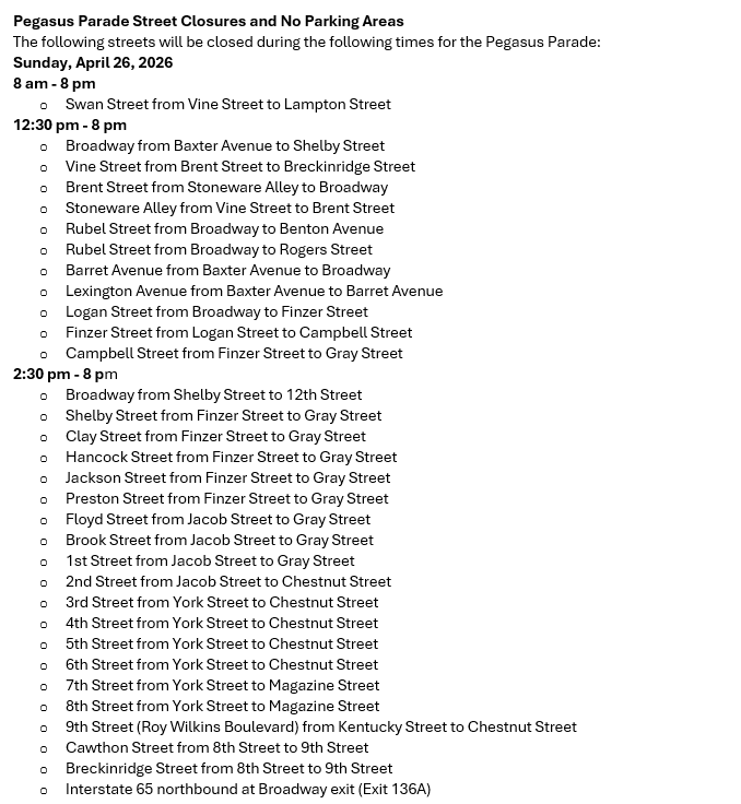 Pegasus Parade Street Closures and No Parking Areas.png