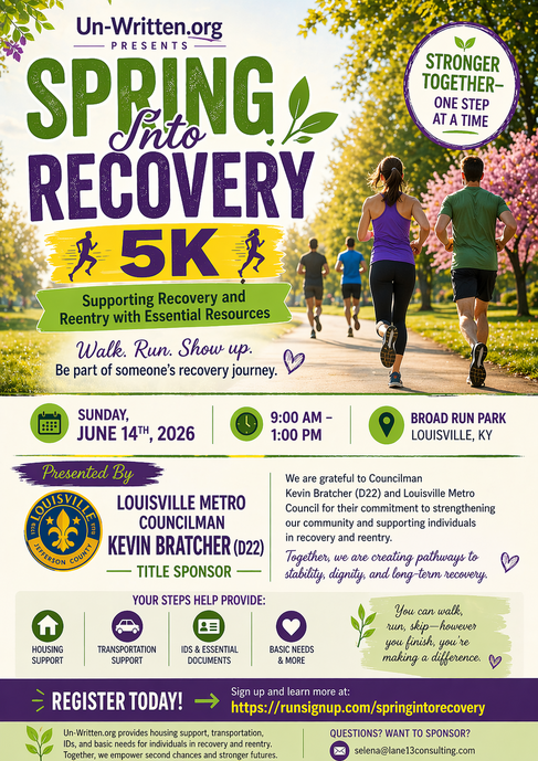 Updated Spring Into Recovery 5K Event