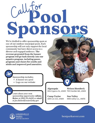 Summer Pool Season & Sponsorship Opportunity