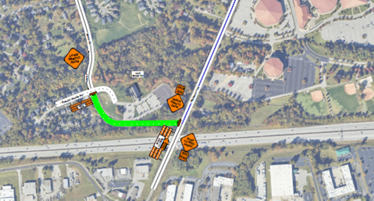  This is the only area that will be closed during construction