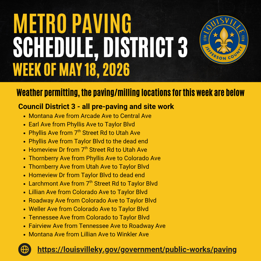 paving schedule