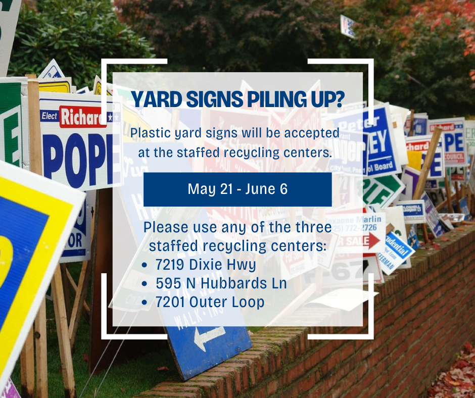 Yard Sign Recycling 