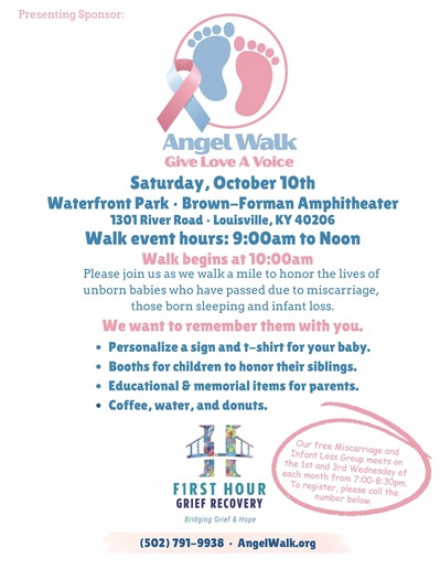 First Hour Grief for the 3rd annual Angel Walk