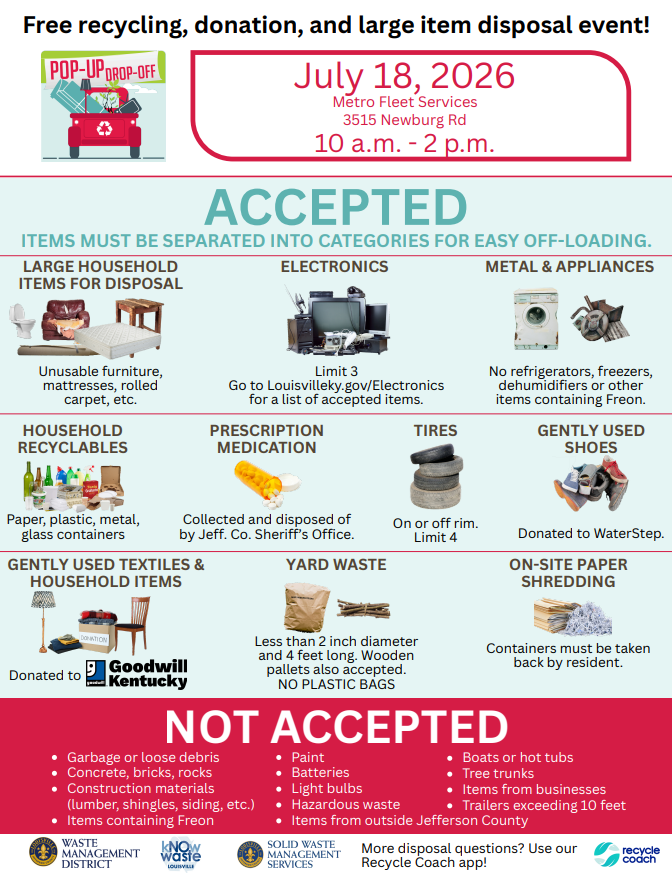 pop up drop off