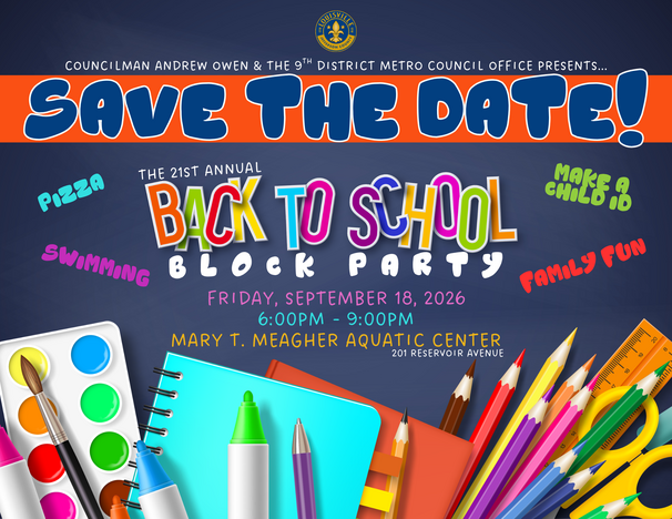 Save the Date: 21st Annual Back to School Block Party