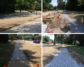Temporary traffic signal installed at Lexington Road and Stilz Avenue/Garden Drive