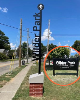 Wilder Park Signs