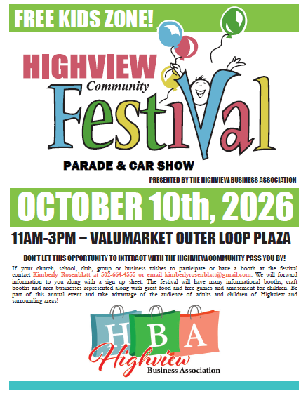Highview Fall Festival Flyer