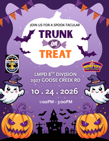 LMPD 8th Division Trunk or Treat 10.24.26