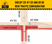 Shelby County - KY 53 and US 60 Intersection Change