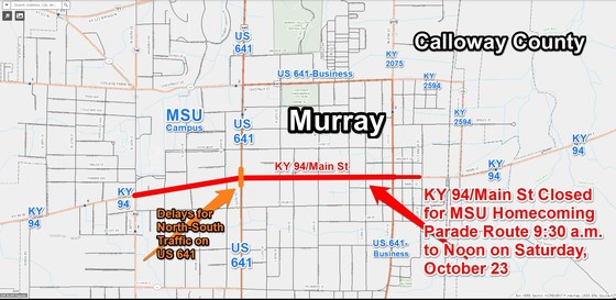 KY94MainStMurrayCloseHomcomingParadeOct232021