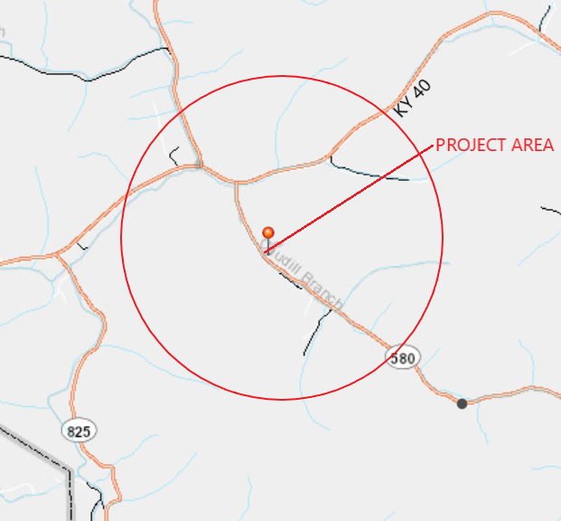 Johnson County KY 580 closure