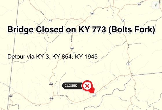 Bolts Fork map