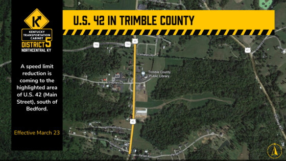 U.S. 42 speed reduction