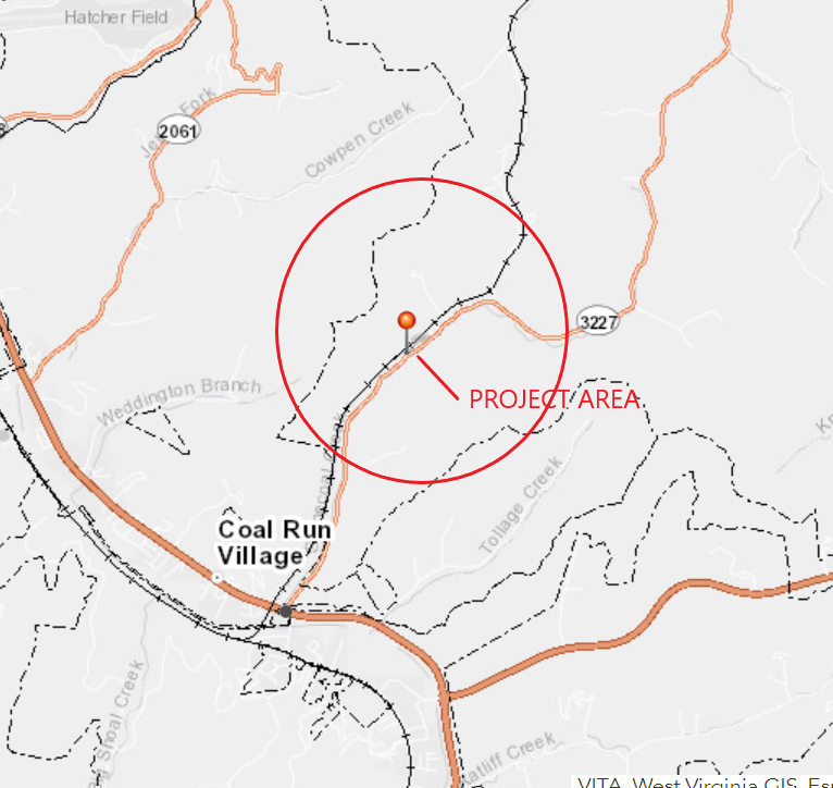 KY 3227 soil nail map