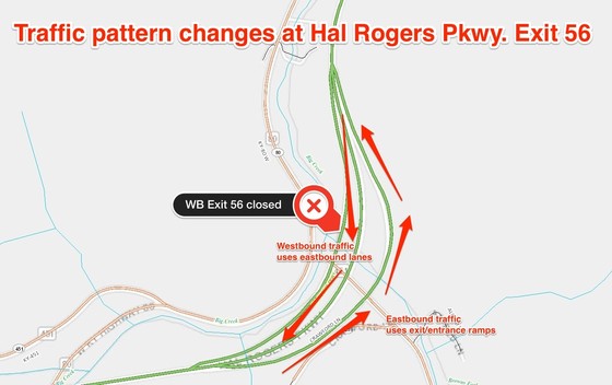 Hal Rogers Parkway Exit 56 project