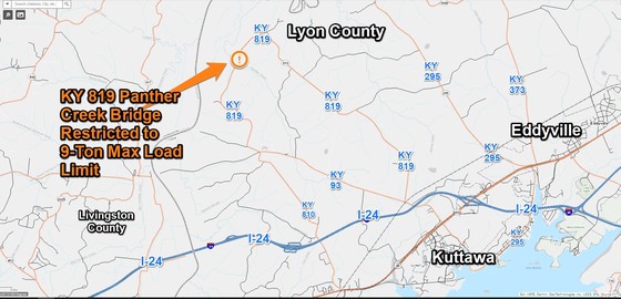 KY819PantherCrkBridge9TonLoadLimitMay22022