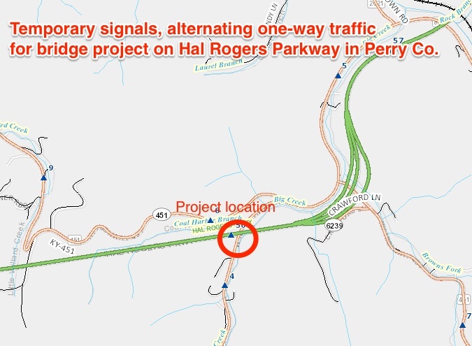 Hal Rogers Parkway MM 56 bridge project