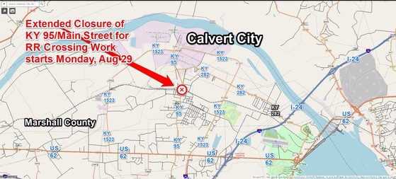 KY95MainStExtCloseCalvertCityRRCrossAug292022