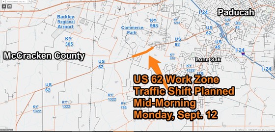 US62BlandvilleRdTrafficShiftMonSept122022
