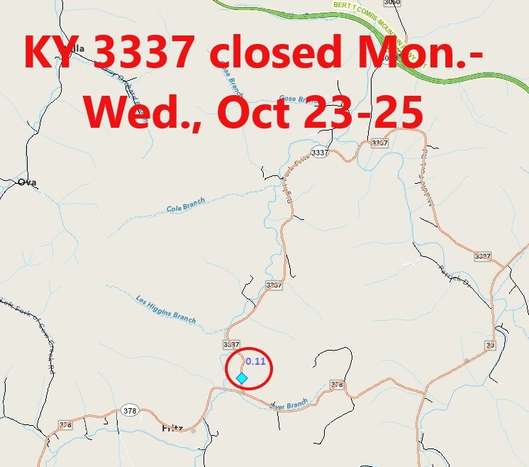 KY 3337 closure