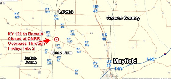 KY121CNRROverpassRepairExtendedThruFriFeb22024