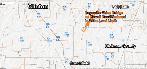 HickmanCoHowellRdBayorDeChienBridge3TonLimitFeb142024