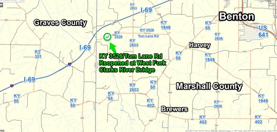 KY3526TomLaneRdReopenedMarshallClarksBridgeMay32024