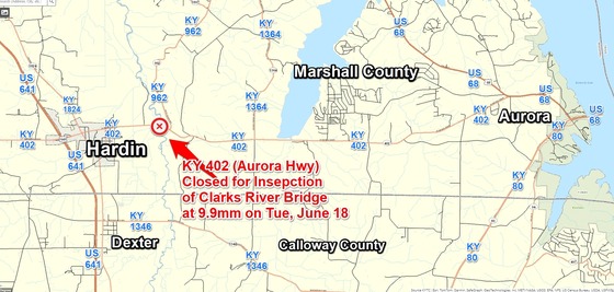 KY402AuroraHiwyMarshallCloseClarksBridgeInspTueJune182024