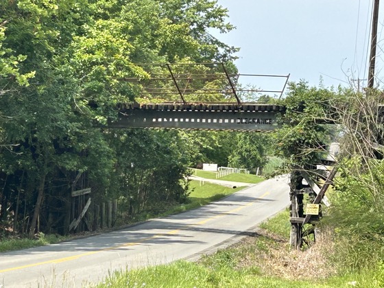 Former Peabody Railroad Bridge over KY 70.