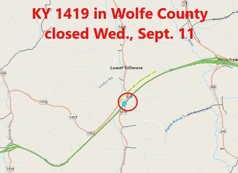 KY 1419 closure