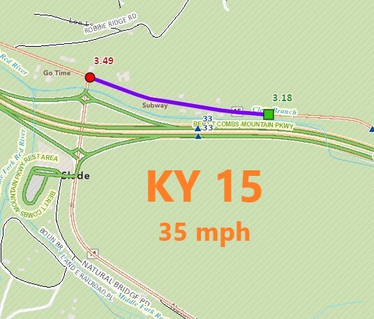 KY 15 35 mph