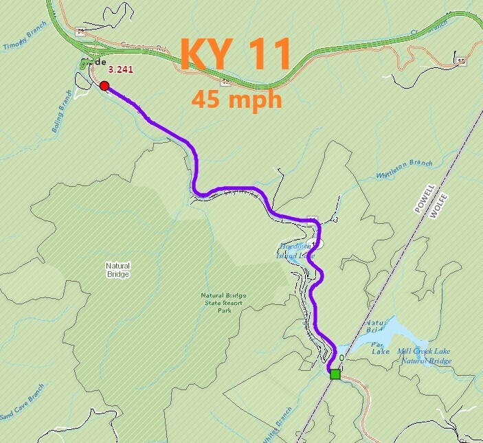 KY 11 45 MPH zone