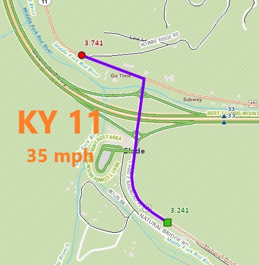 KY 11 35 MPH zone