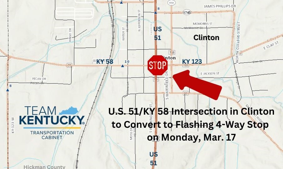 Hickman County US 51-KY 58 traffic study map updated