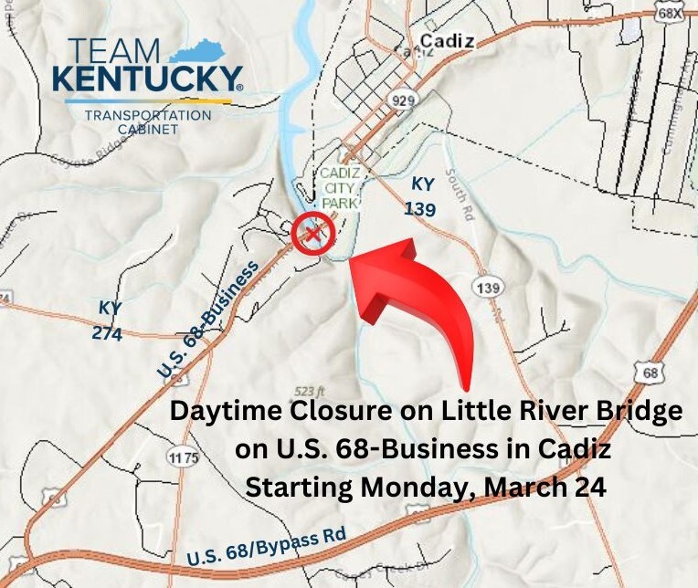 Us 68 Business Trigg County bridge closure