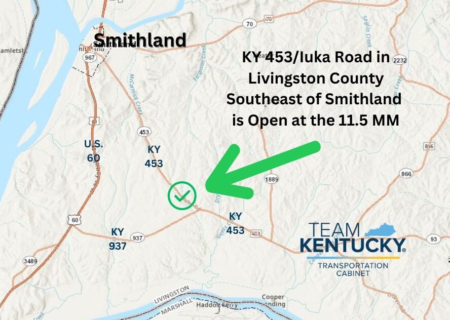 Ky 453 open Livingston Co
