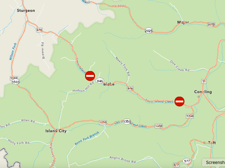 KY 846 closure