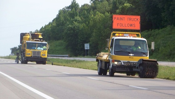 Districtwide paint striping