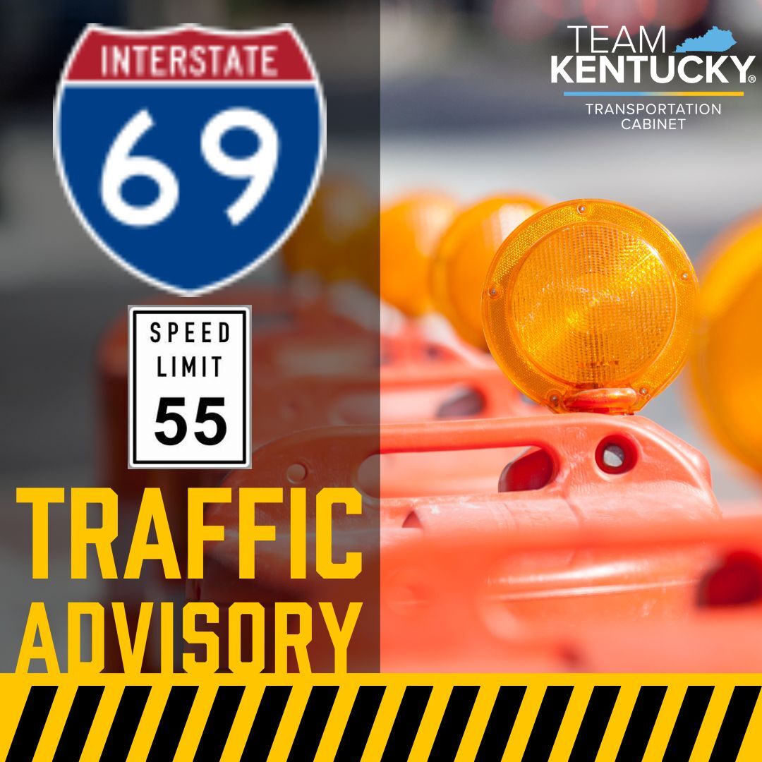 Lane closure planned this week on I-69 in Madisonville