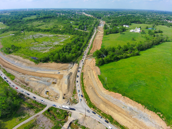 KY 536 and KY 1303 Intersection