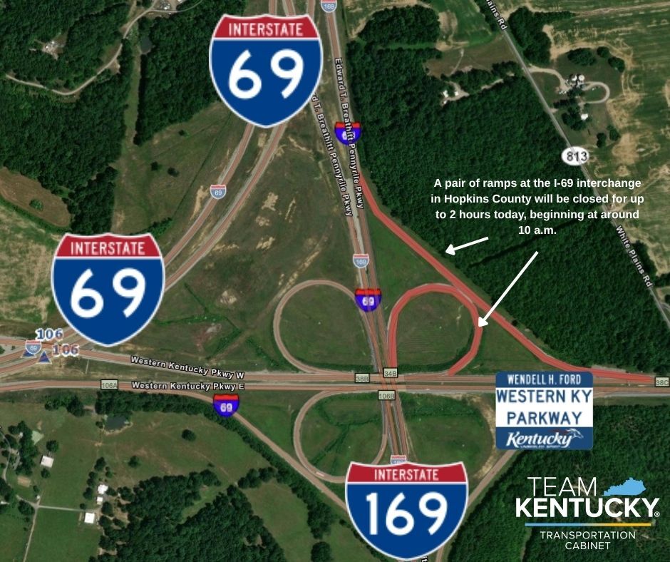 Ramp closures at I-69 interchange