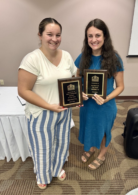 District 8 receiving awards for KEEN